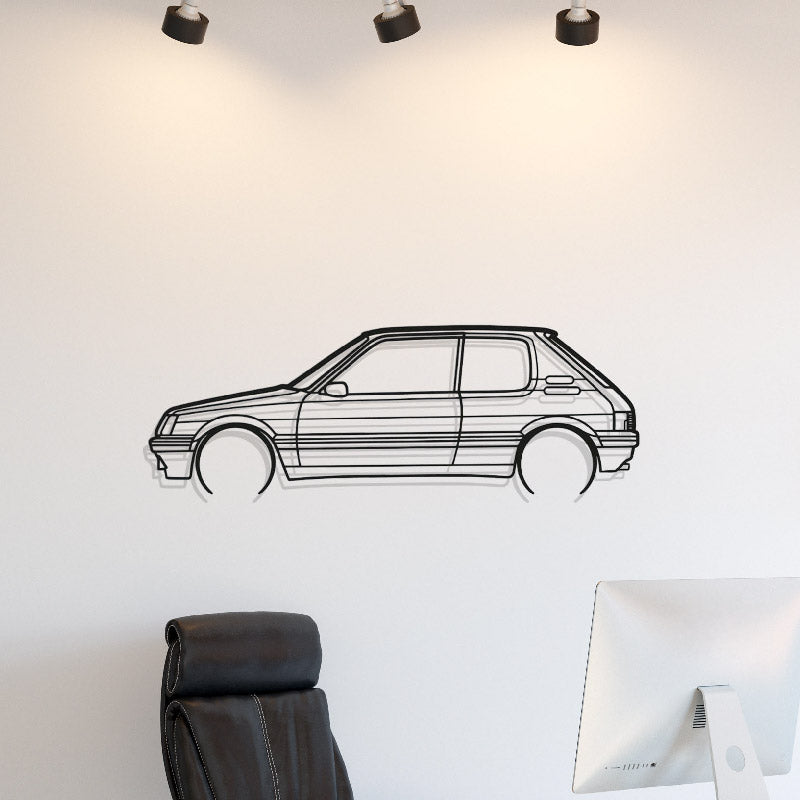 PEUGEOT - 205 GTI  - DÉCORATION MURALE EN MÉTAL