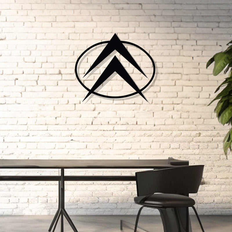 LOGO - CITROËN - DÉCORATION MURALE EN MÉTAL