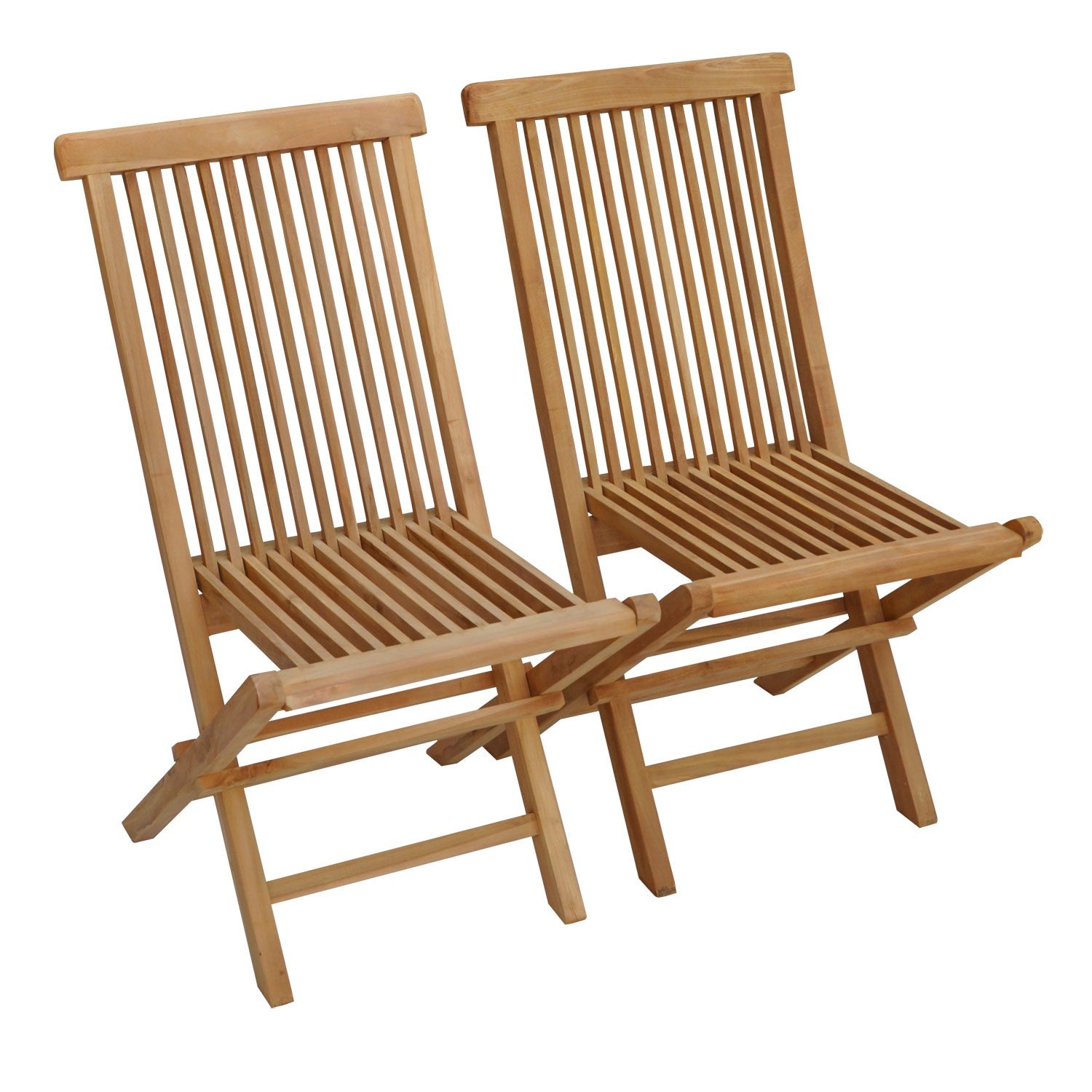SALENTO Lot de 2 Chaises en Teck