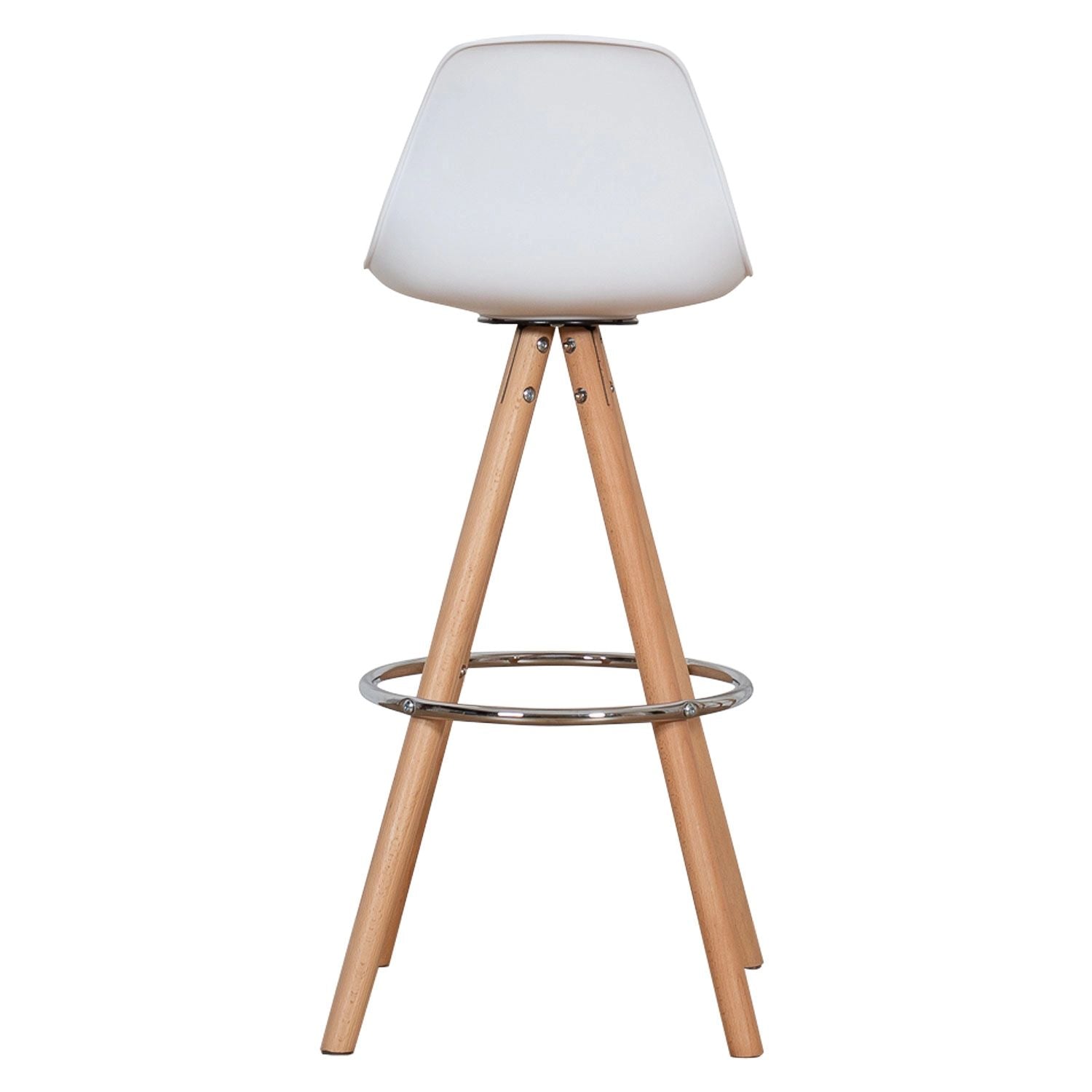 SENJA - Lot de 2 Tabourets de Bar Pieds Triangulaires