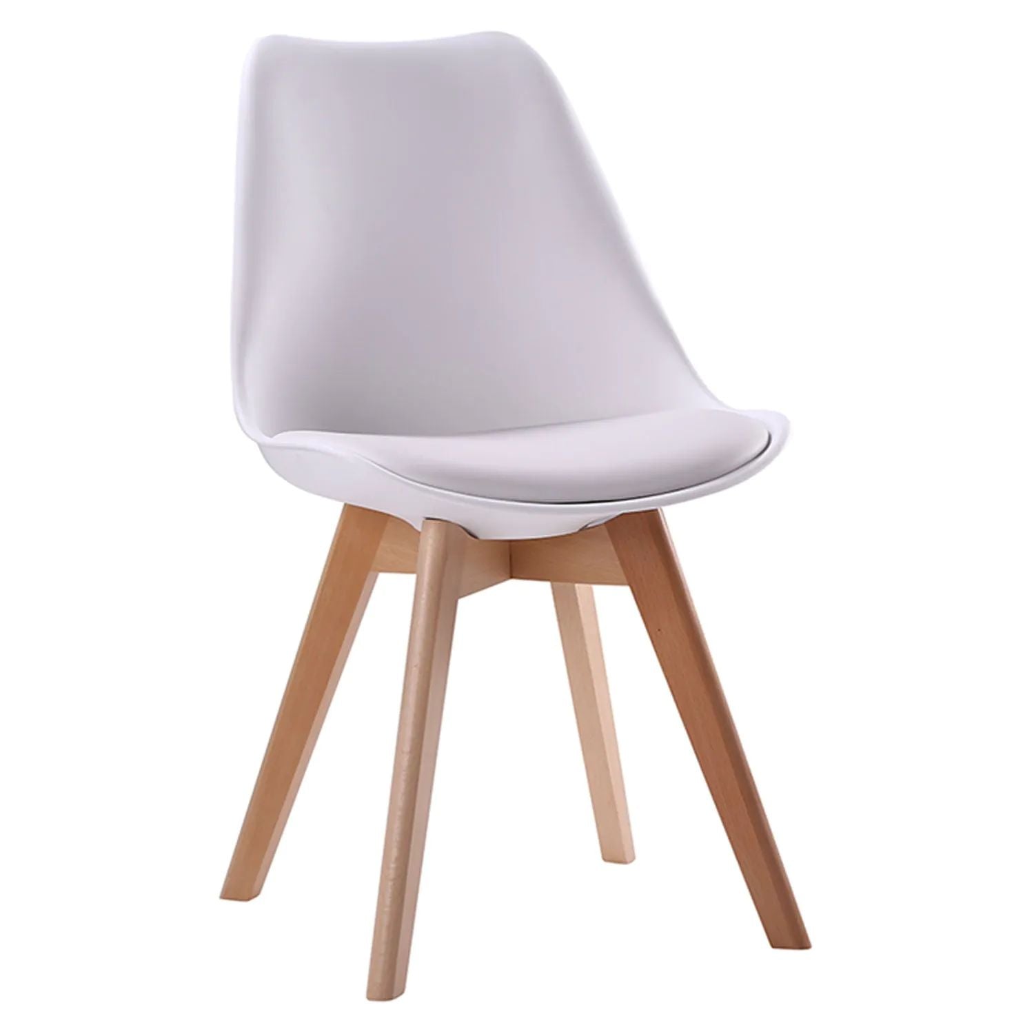 SENJA - Ensemble Table Ronde 120 CM et 4 Chaises Scandinaves