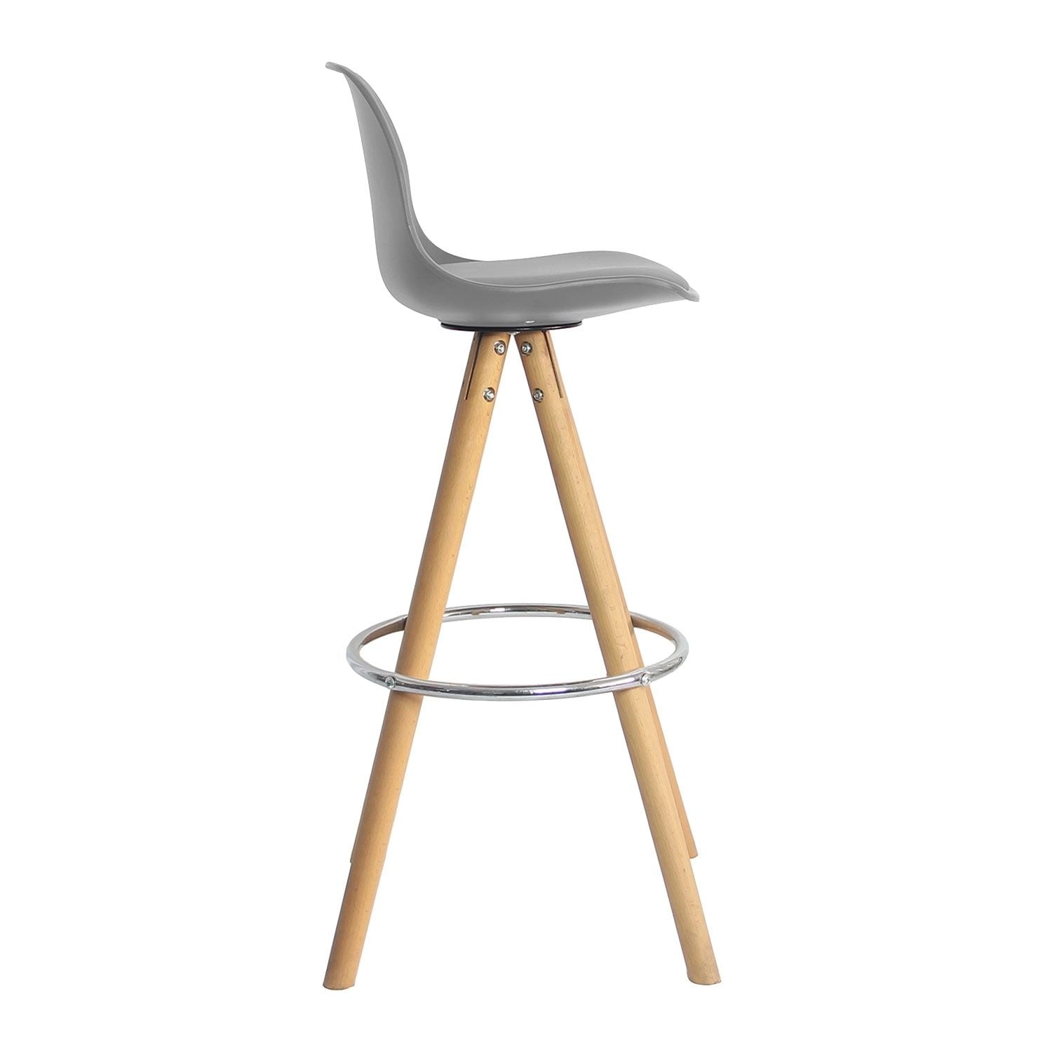 SENJA - Lot de 2 Tabourets de Bar Pieds Triangulaires