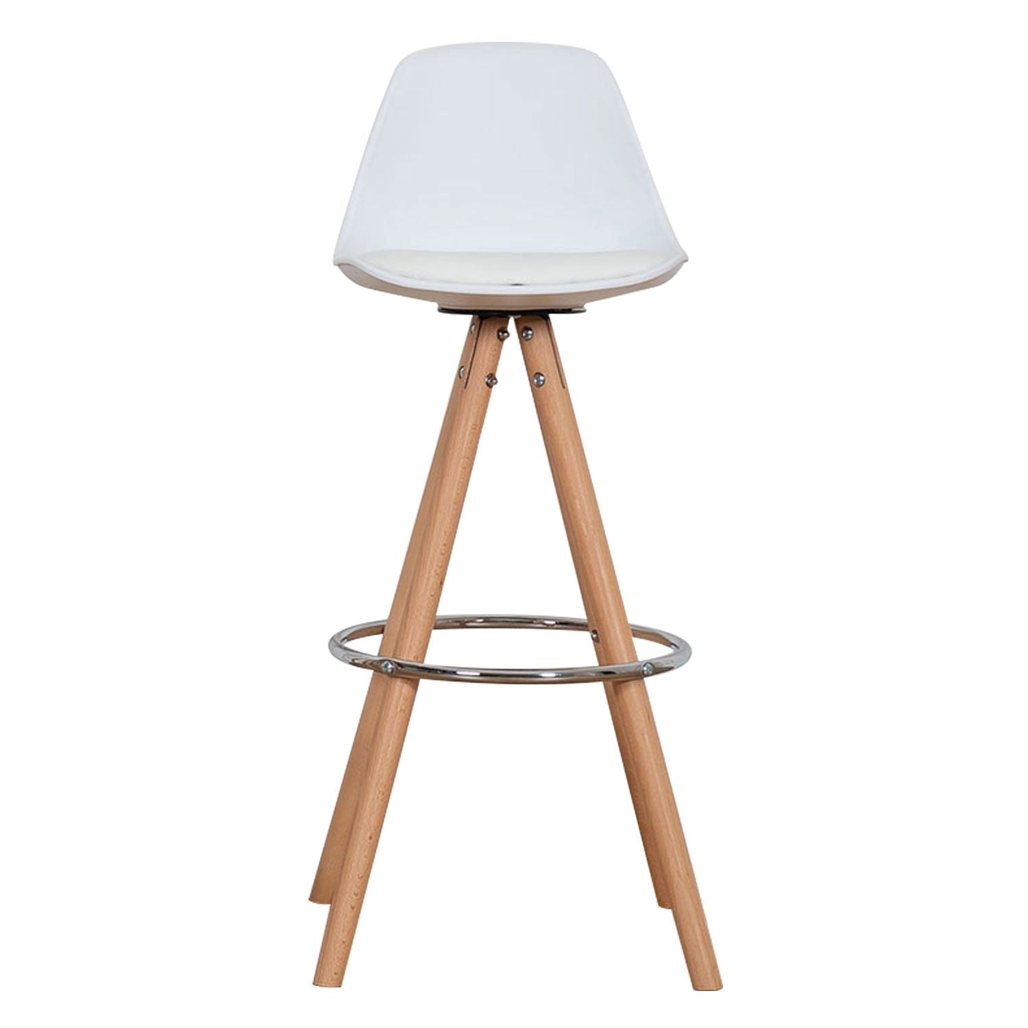 SENJA - Lot de 2 Tabourets de Bar Pieds Triangulaires