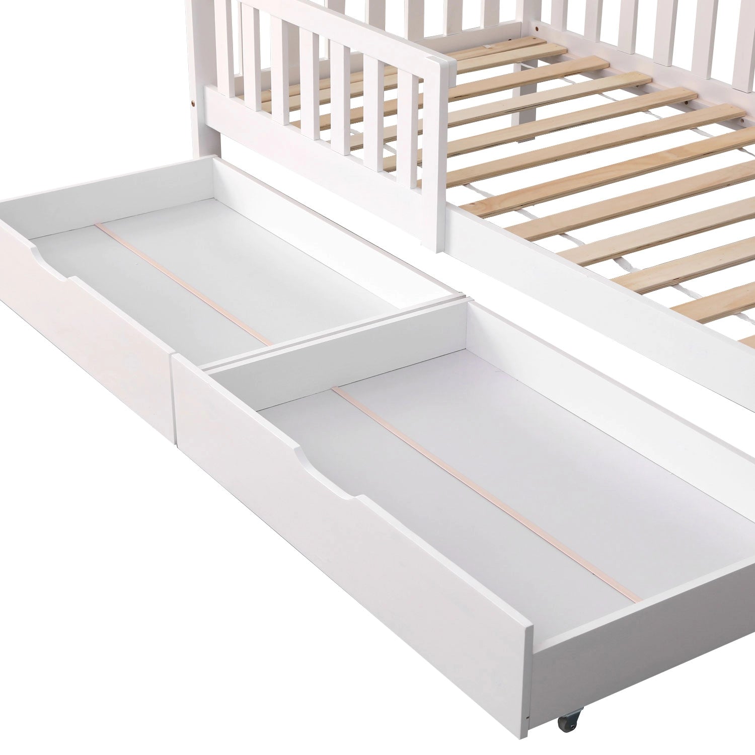 ONEIROI - LIT MAISON ENFANT AVEC TÊTE DE LIT ET CONTOUR EN BOIS