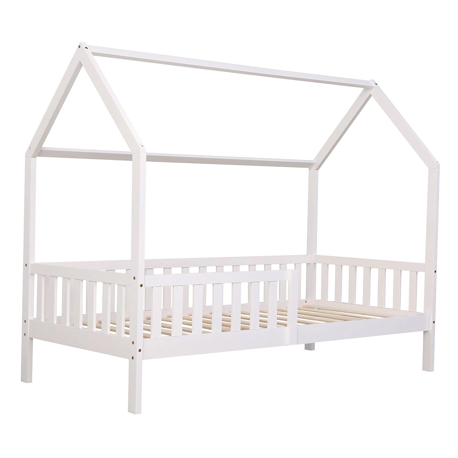 ONEIROI - LIT MAISON ENFANT AVEC TÊTE DE LIT ET CONTOUR EN BOIS