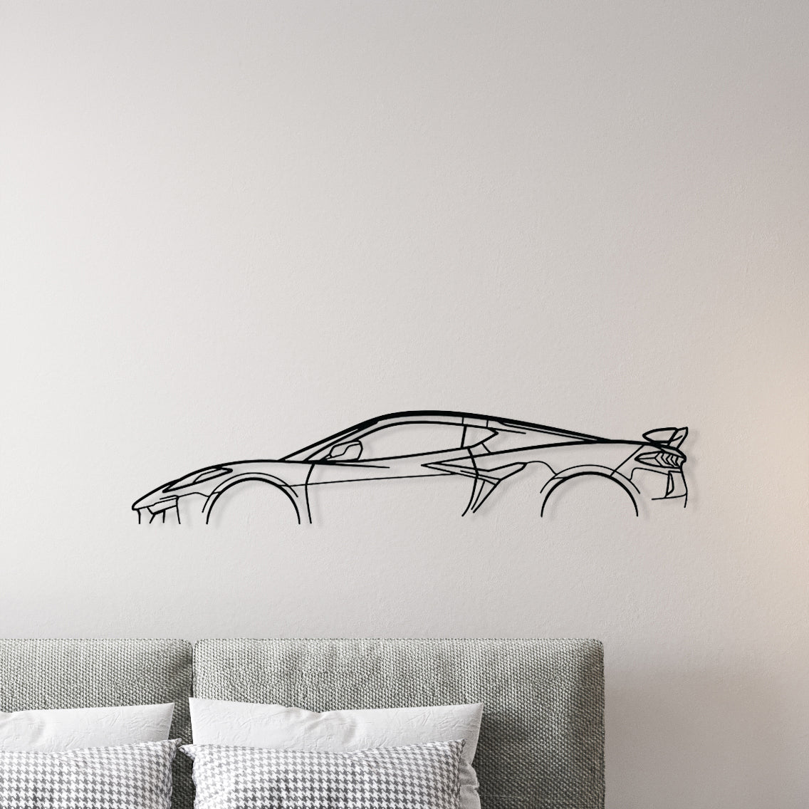 CHEVROLET - CORVETTE C8 Z06 - METAL PAREDE DECORAÇÃO