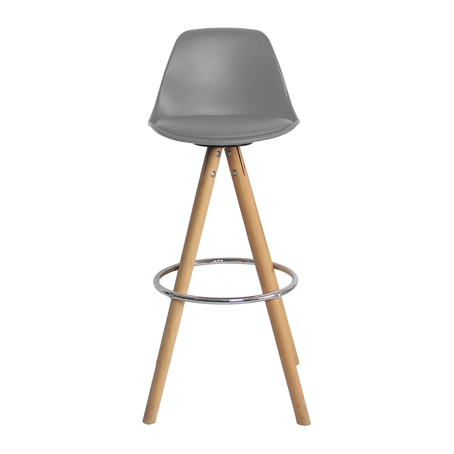 SENJA - Lot de 2 Tabourets de Bar Pieds Triangulaires