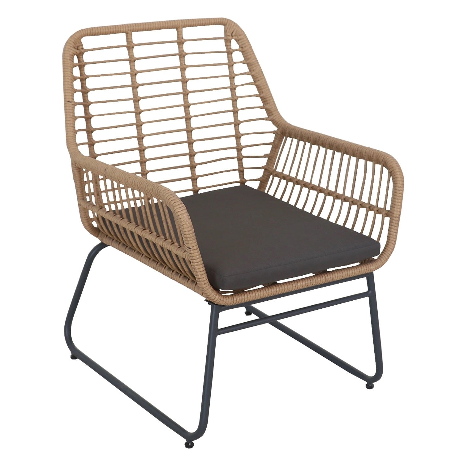 NAPALI - Salon de jardin en résine 4 personnes