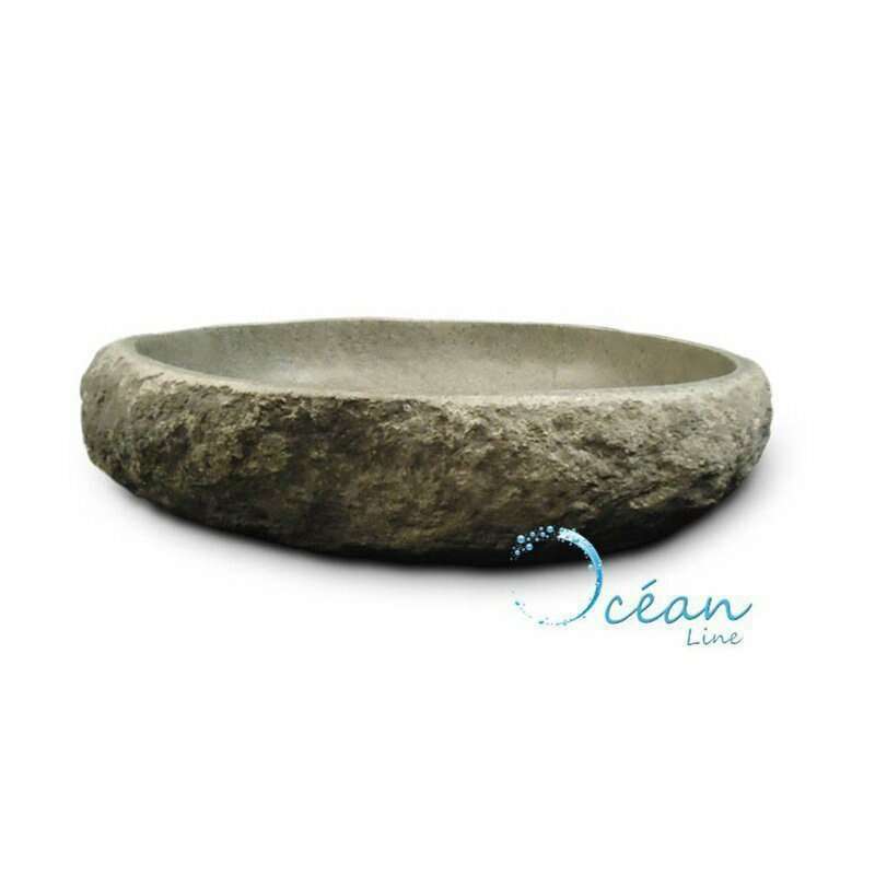 LAVABO DE PIEDRA SOBRE ENCIMERA OCEAN LINE - GALÉO