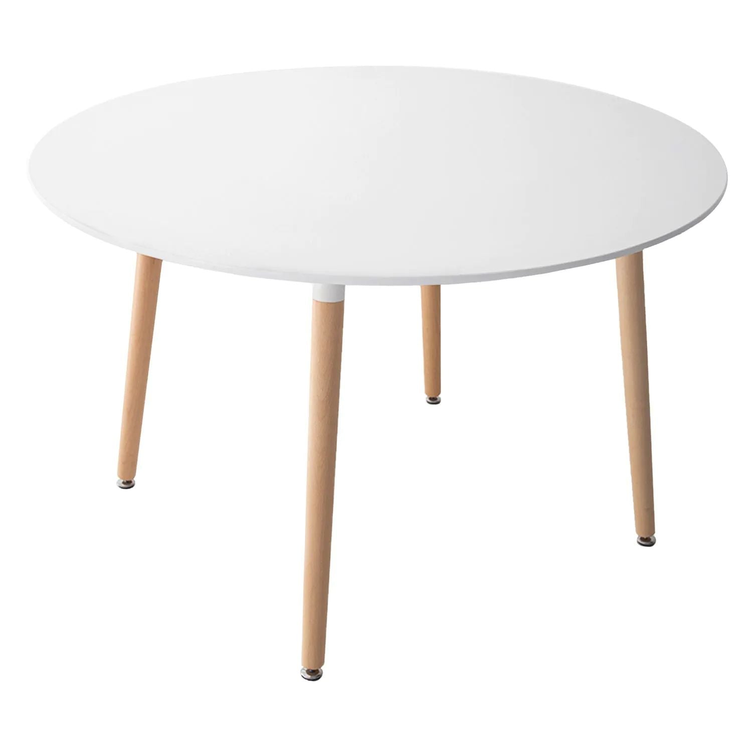 SENJA - Ensemble Table Ronde 120 CM et 4 Chaises Scandinaves