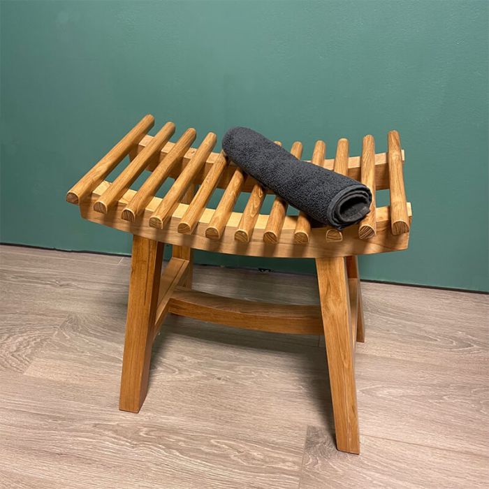 Colección Empro - Taburete de madera de teca - ByCA