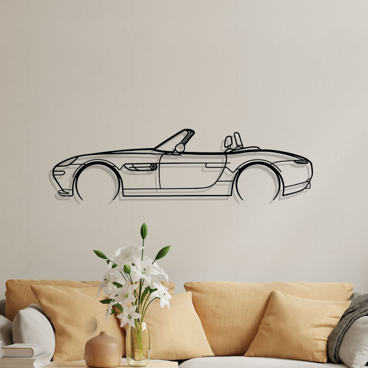 BMW - Z8 - DECORAÇÃO DE PAREDE DE METAL