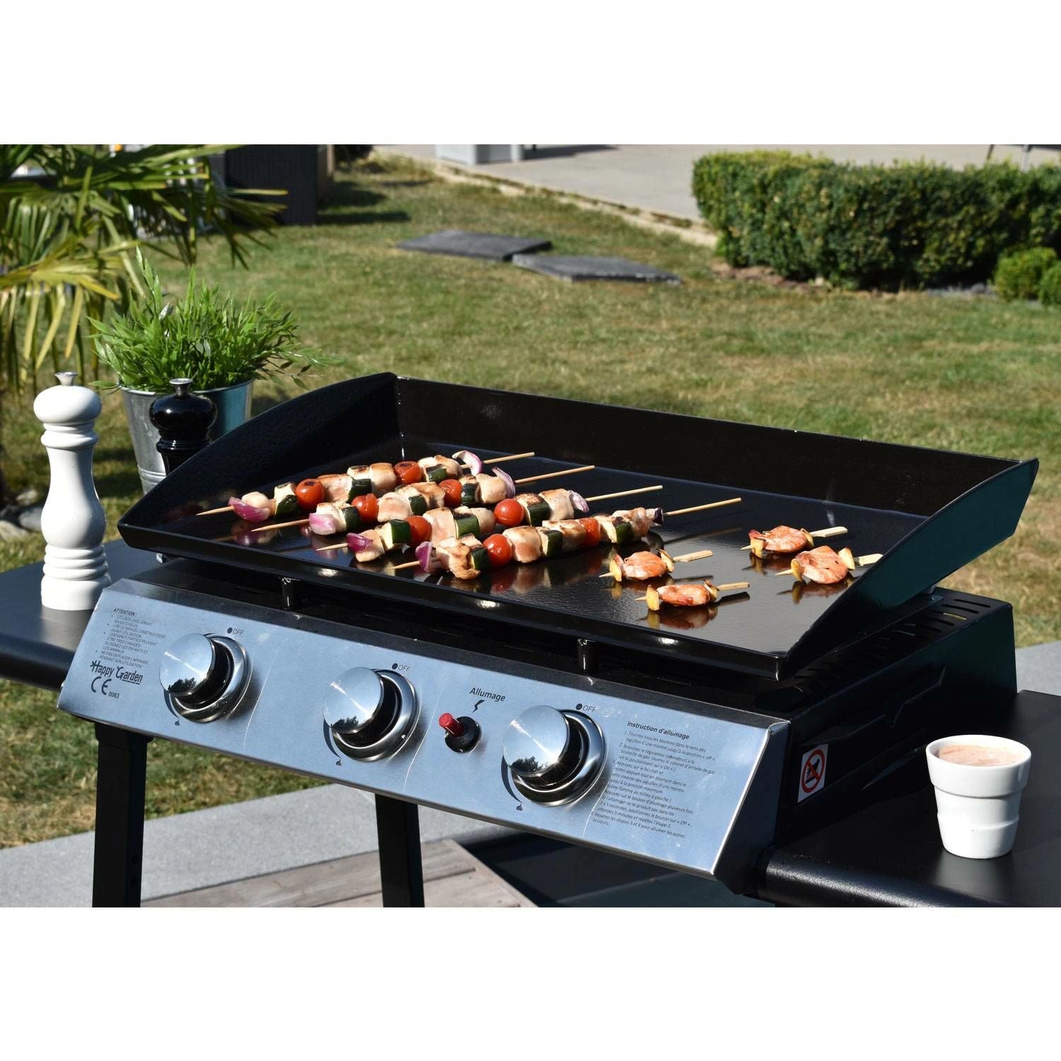COOKER - Plancha au Gaz II avec Chariot