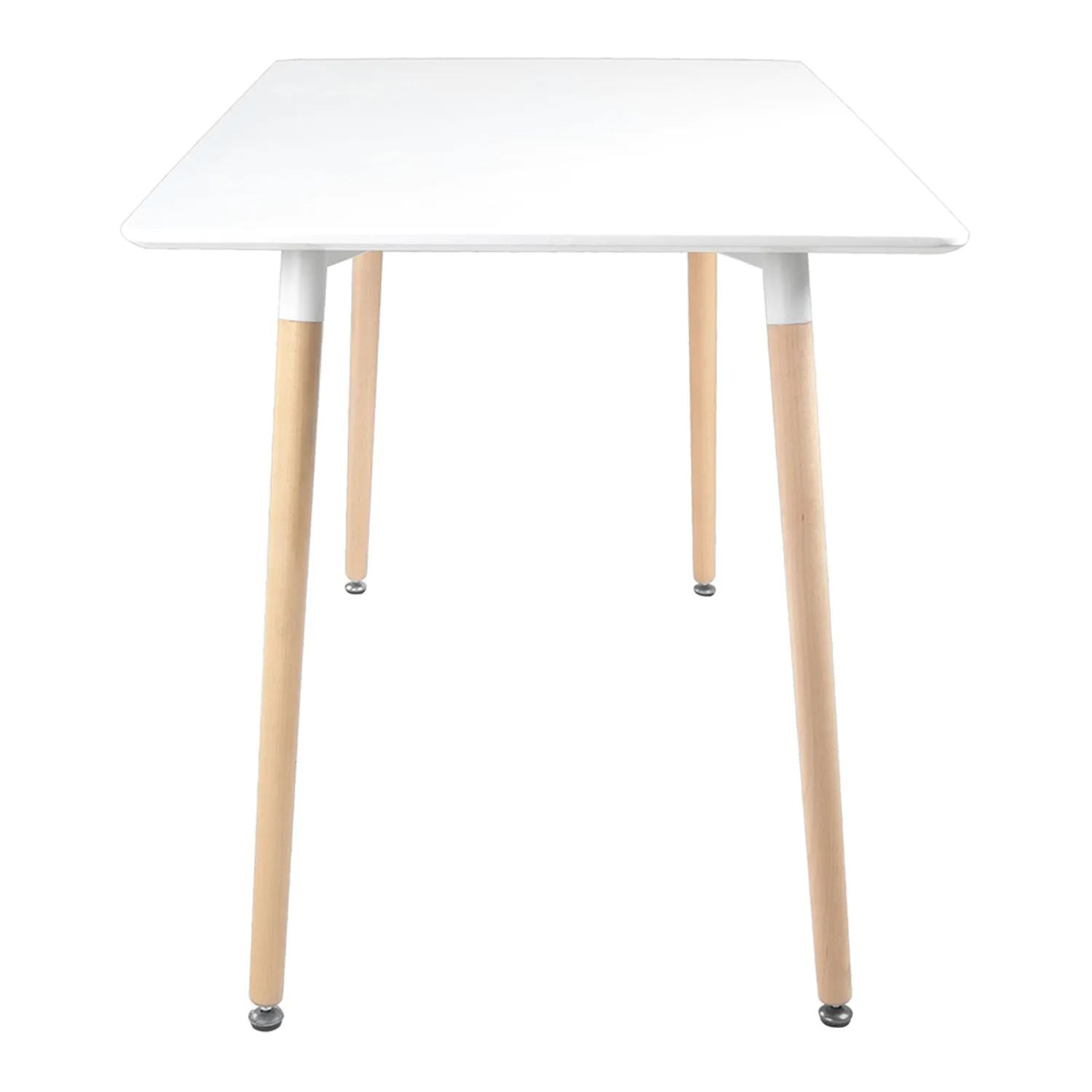 SENJA - Ensemble Table Rectangulaire 120 x 70 CM et 4 Chaises Scandinaves