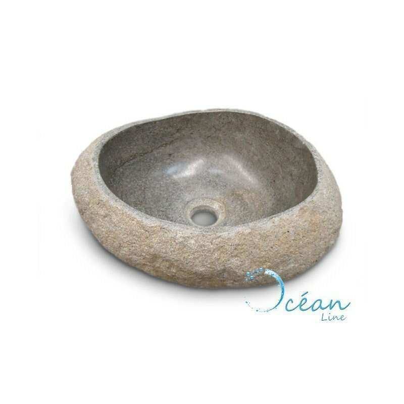 LAVABO DE PIEDRA SOBRE ENCIMERA OCEAN LINE - GALÉO