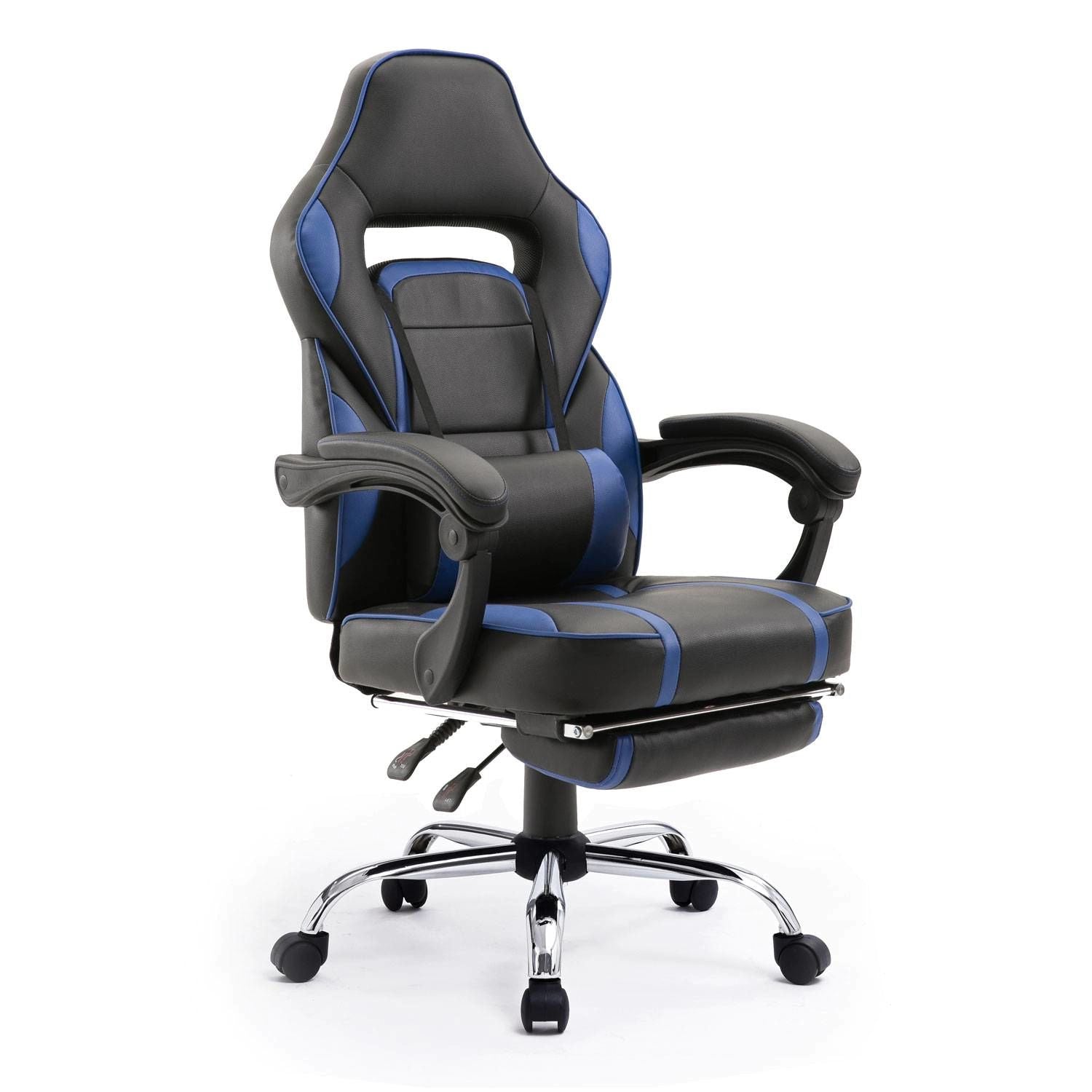 GHOST - Fauteuil de bureau GAMER inclinable avec repose-pieds