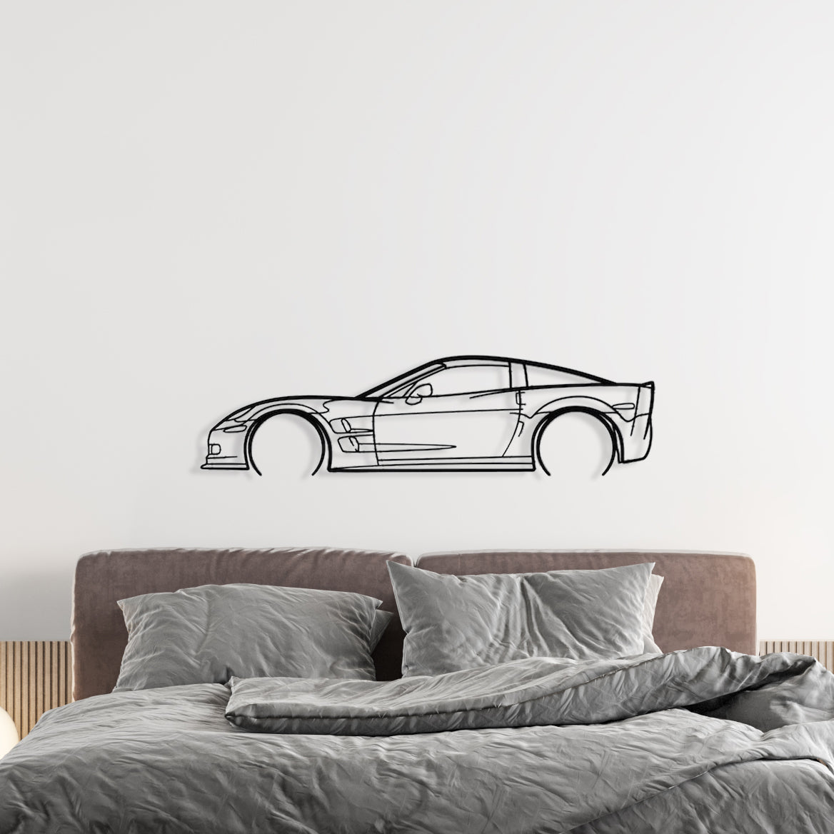 CHEVROLET - CORVETTE C6 ZR1 - DÉCORATION MURALE EN MÉTAL