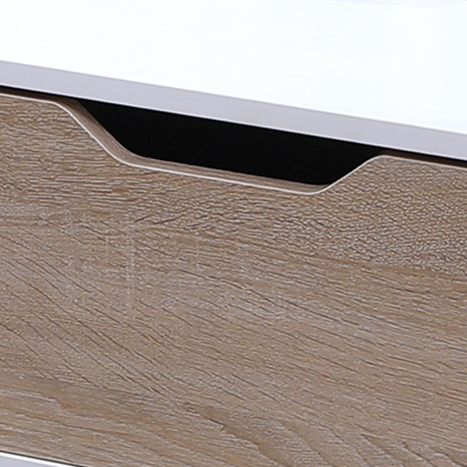 SENJA - Table Basse avec Casier et Tiroir Style Scandinave