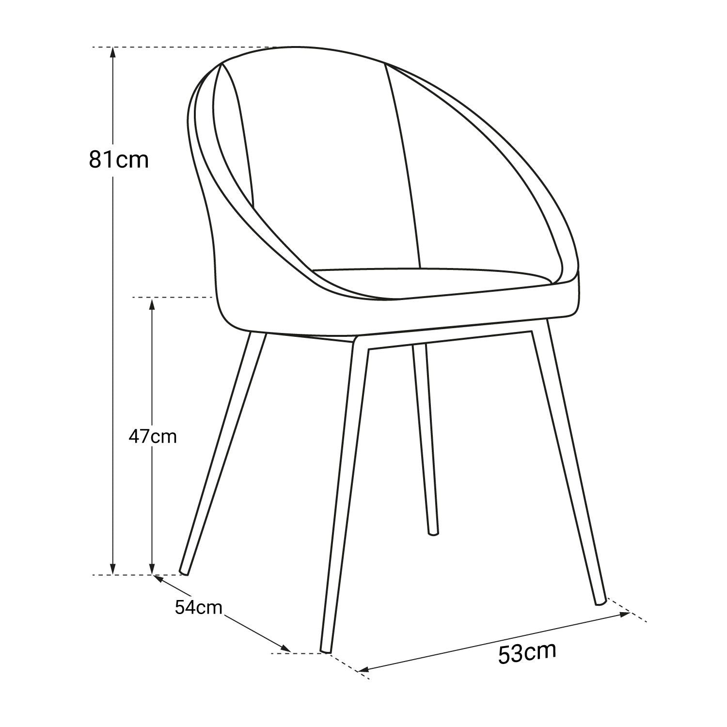 VELVET - Chaises Vintage Velours