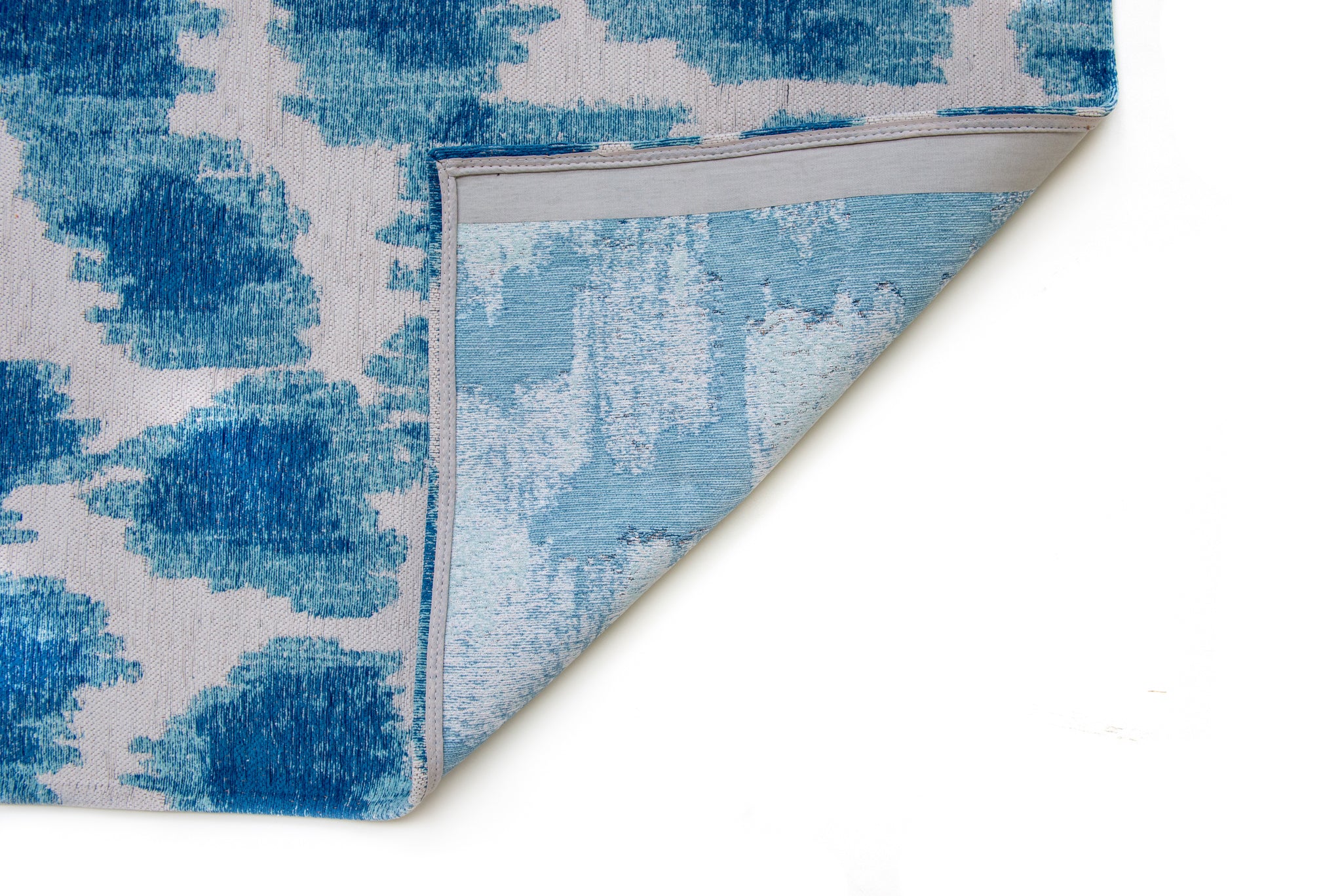 TAPIS - COLLECTION IKAT FEATHER - DESIGN SUMMER BLUE