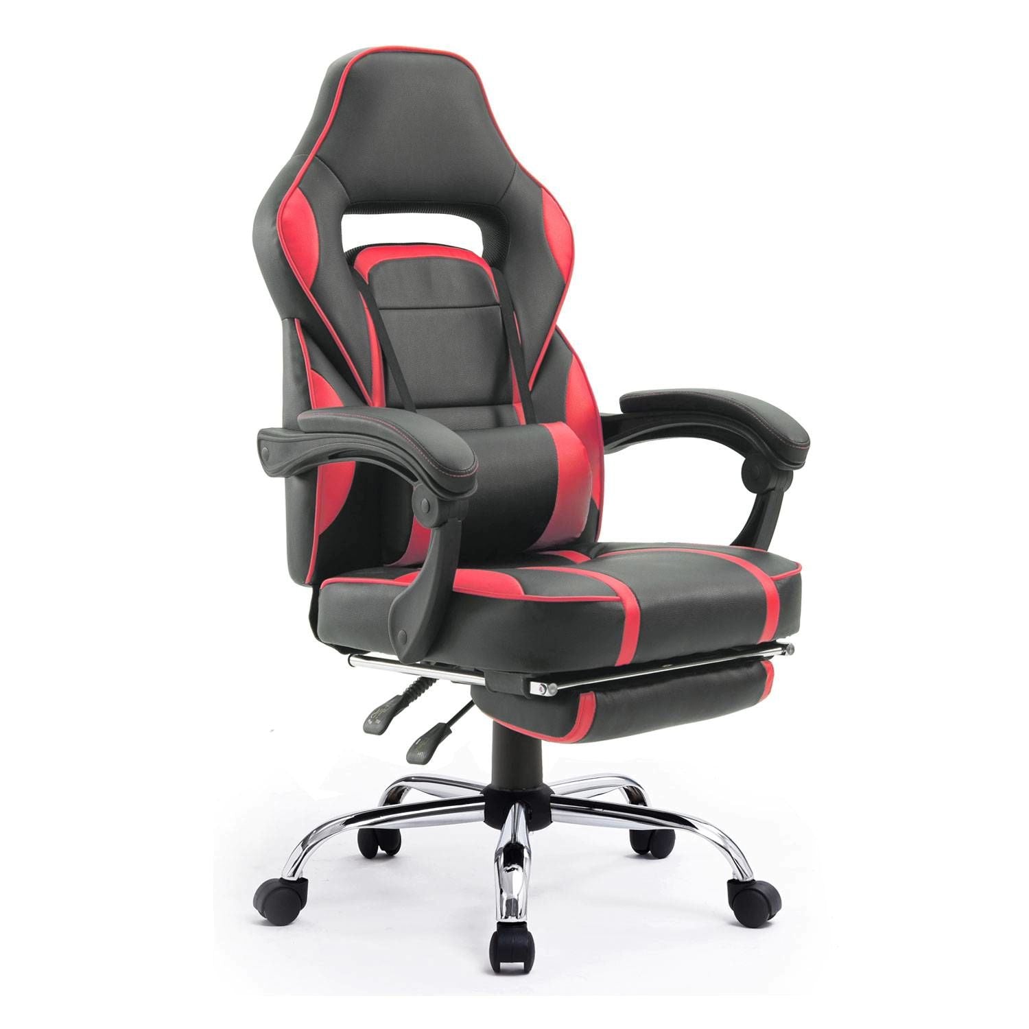 GHOST - Fauteuil de bureau GAMER inclinable avec repose-pieds