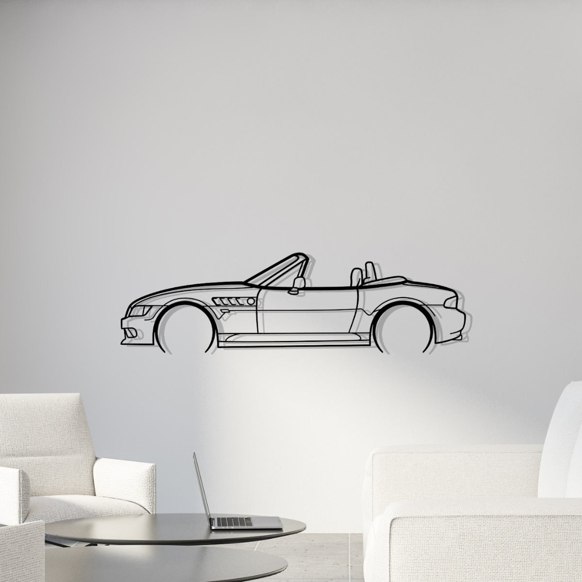 BMW - Z3  - DÉCORATION MURALE EN MÉTAL