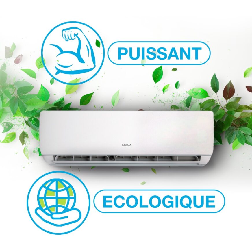 ENAKO 89 - CLIMATISEUR RÉVERSIBLE TRI-SPLIT - 24000 BTU - 3,5 KW + 2,7KW + 2,7KW