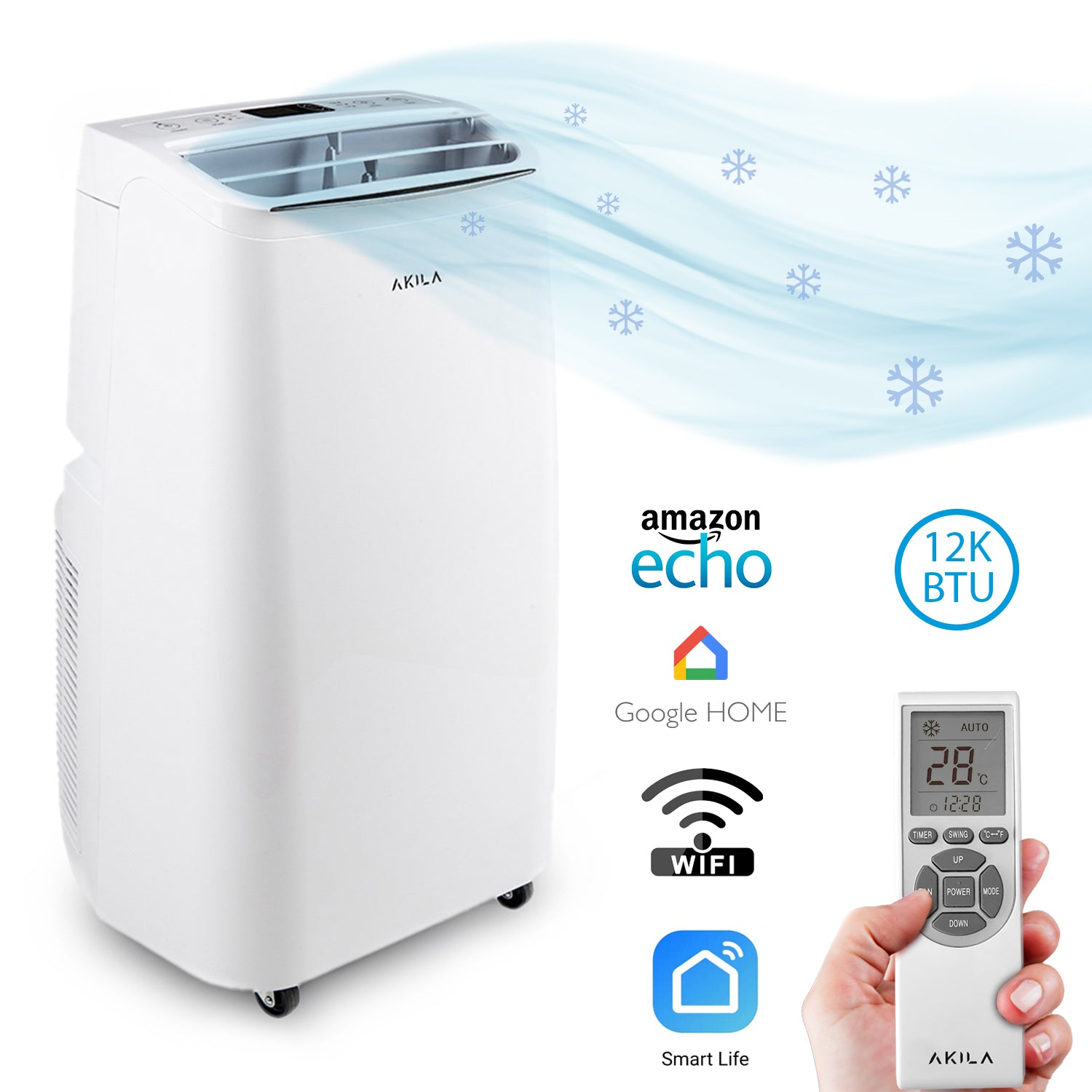 NANTAI - Ar Condicionado Móvel - Wifi - 3500W - 12000 BTU
