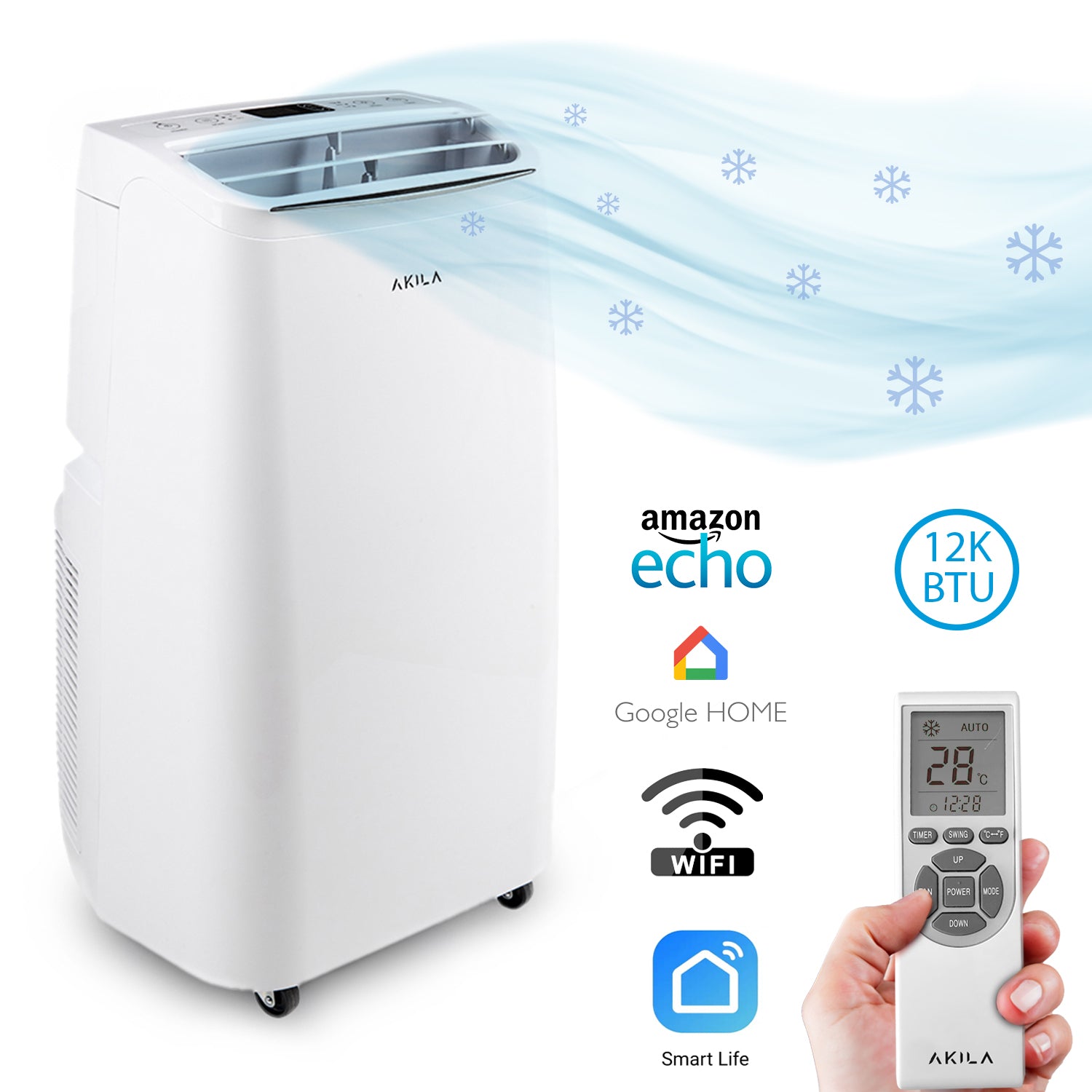 NANTAI - Climatiseur Mobile - Wifi - 3500W - 12000 BTU