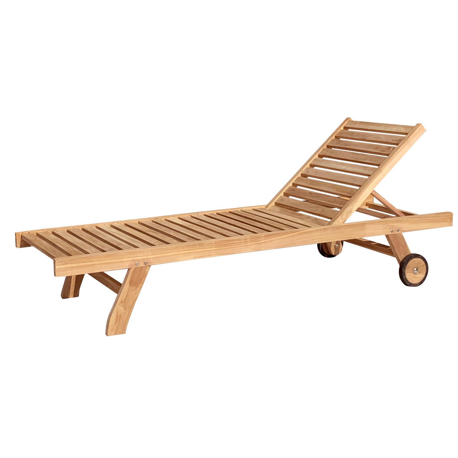 SALENTO - CHAISE LONGUE EN TECK