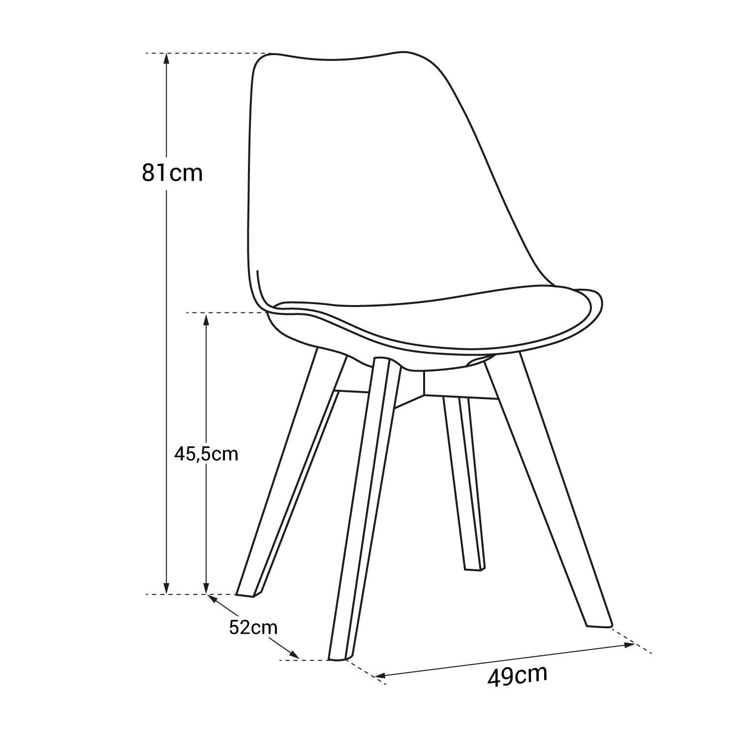 SENJA - Chaises Scandinaves