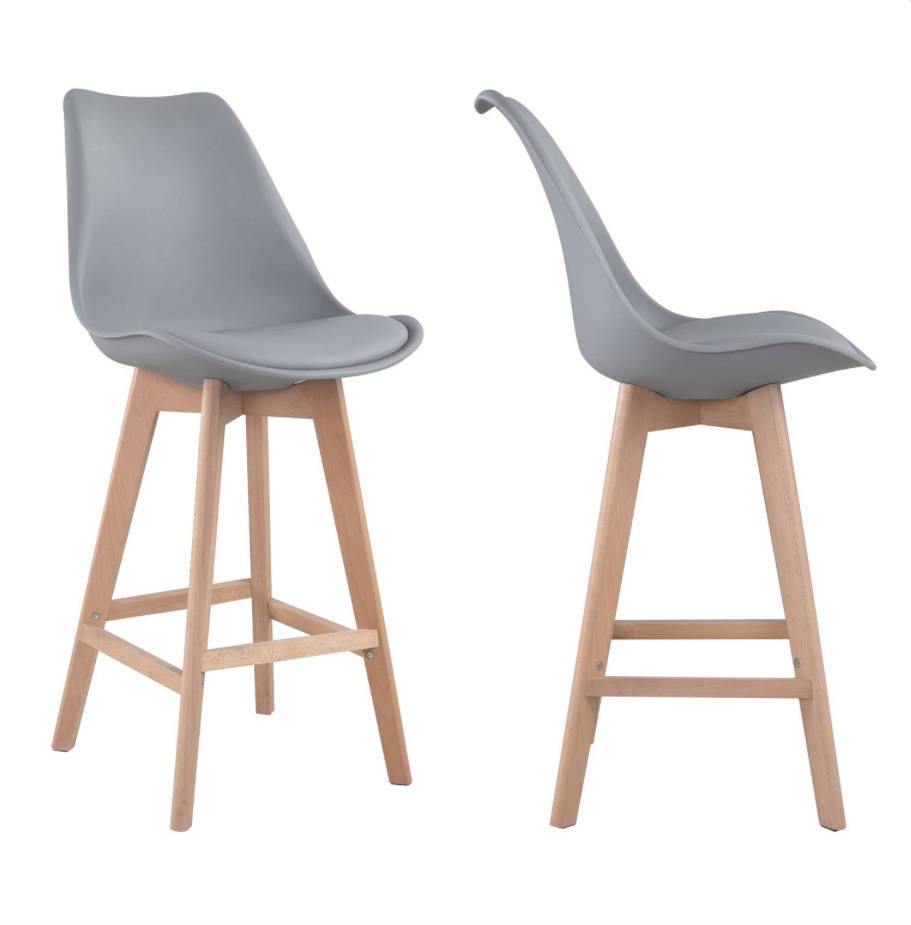 SENJA - Lot de 2 tabourets scandinaves