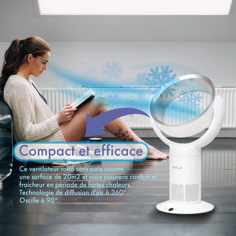 IWAKI - Ventilador redondo sin aspas