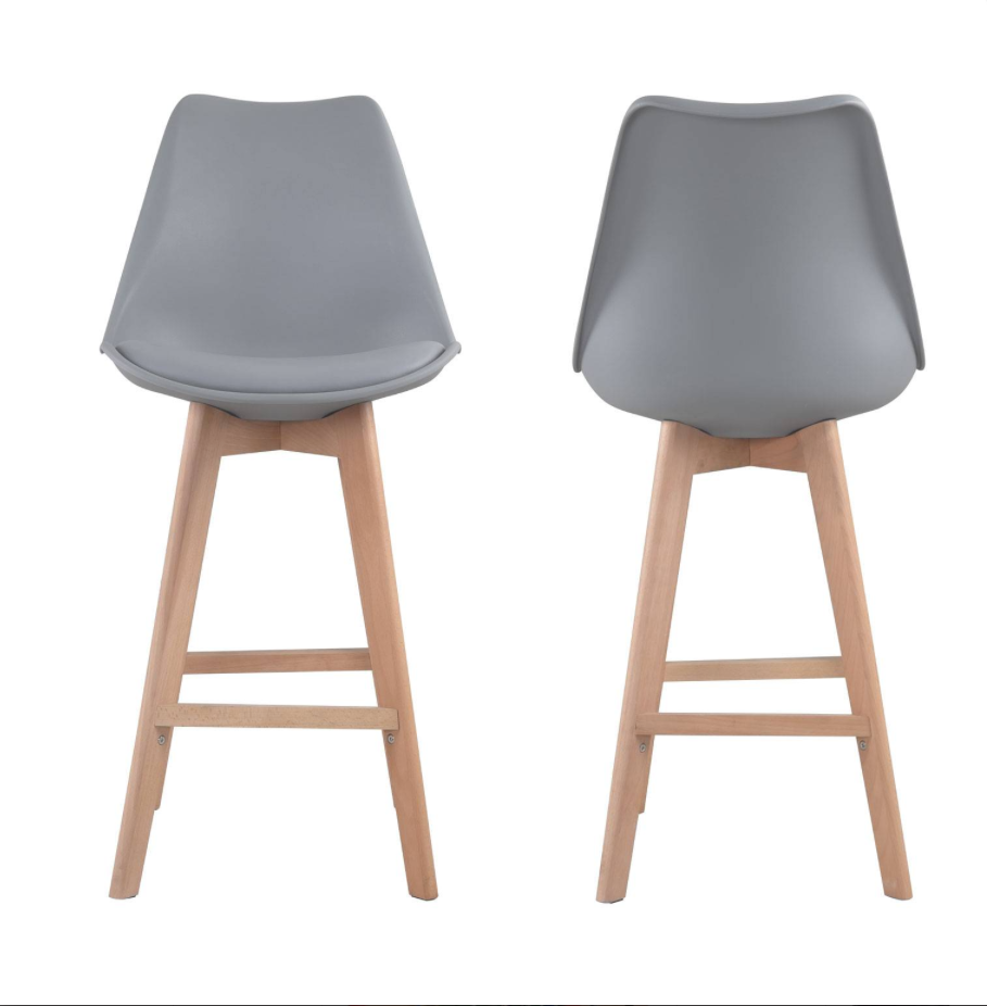 SENJA - Lot de 2 tabourets scandinaves