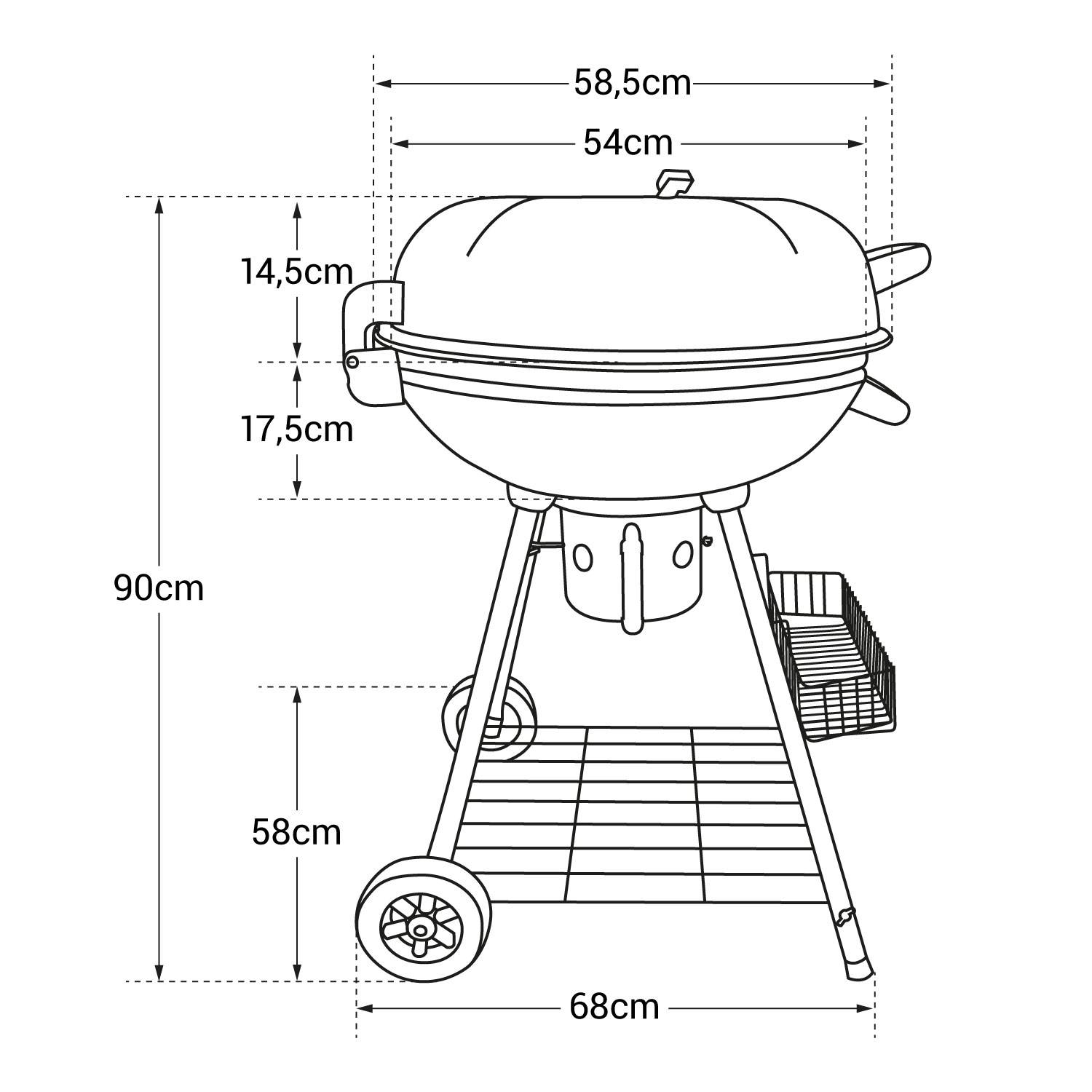 EASY GRILL - Barbecue Boule au Charbon de Bois