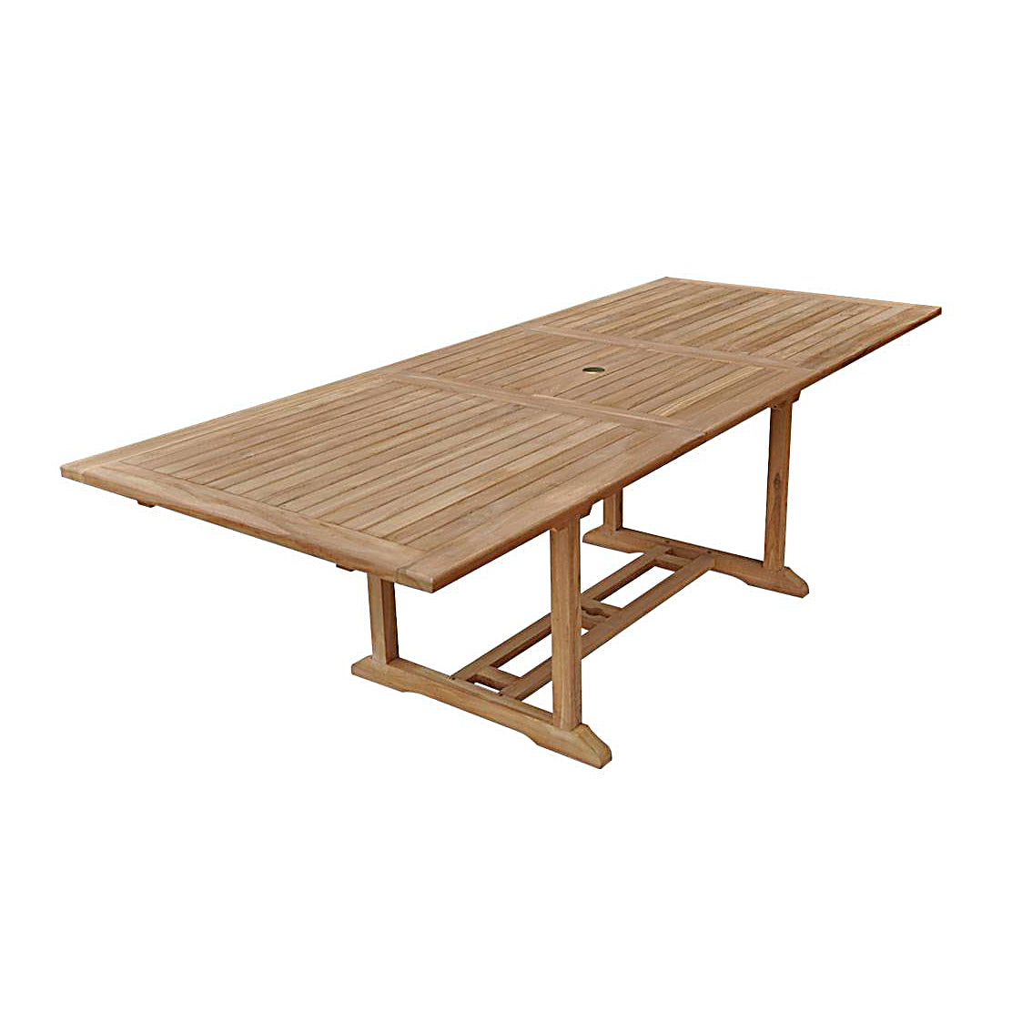 SALENTO - Mesa retangular extensível de teca para jardim