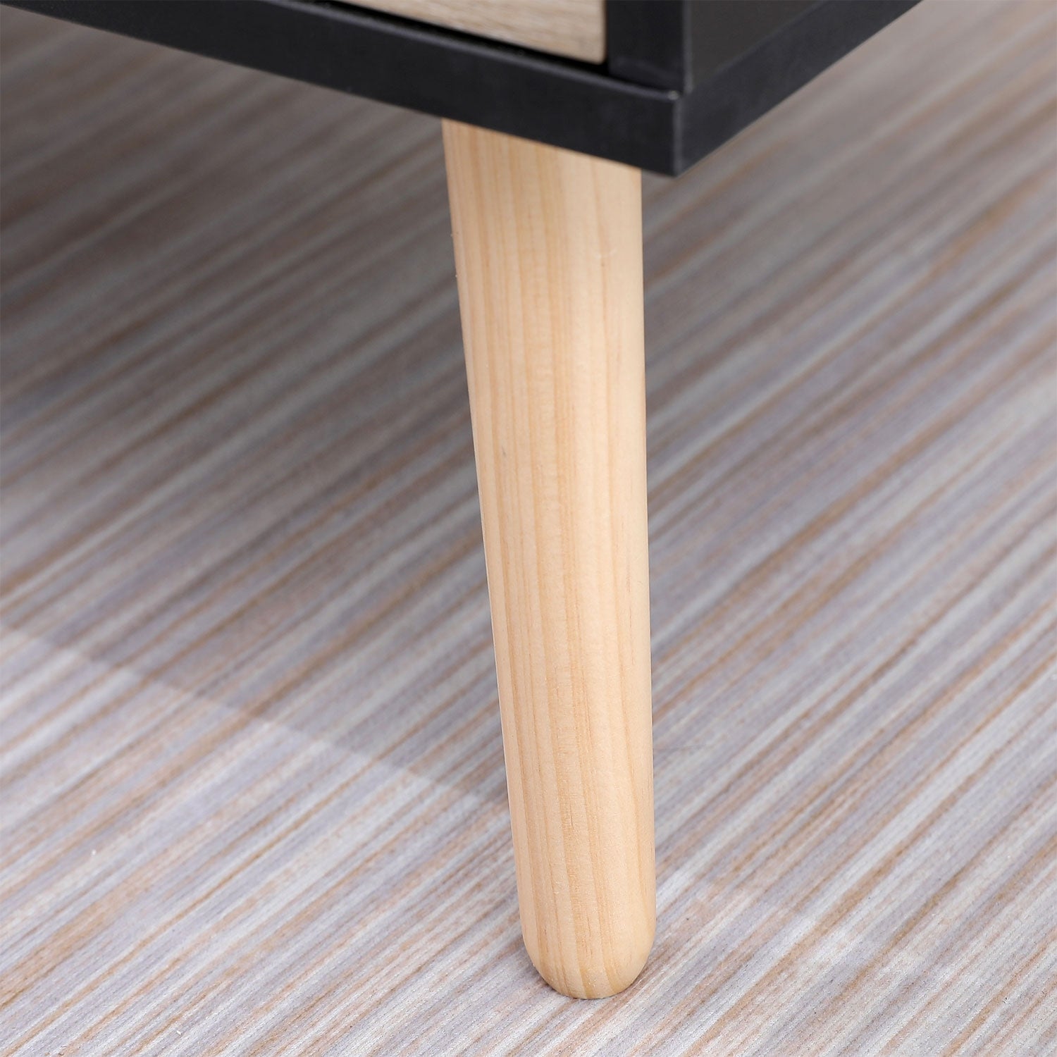 SENJA - Table Basse avec Casier et Tiroir Style Scandinave