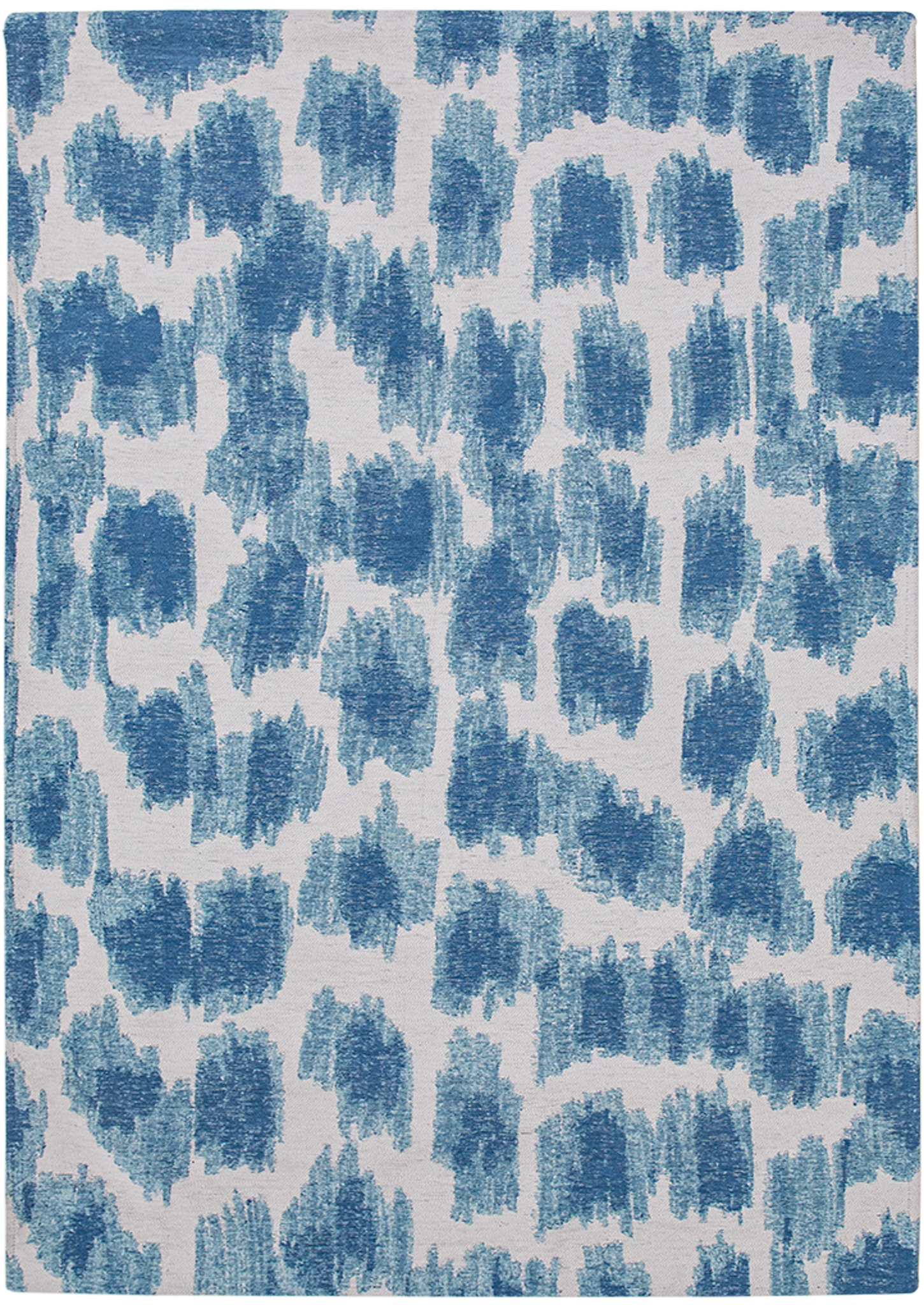 TAPIS - COLLECTION IKAT FEATHER - DESIGN SUMMER BLUE