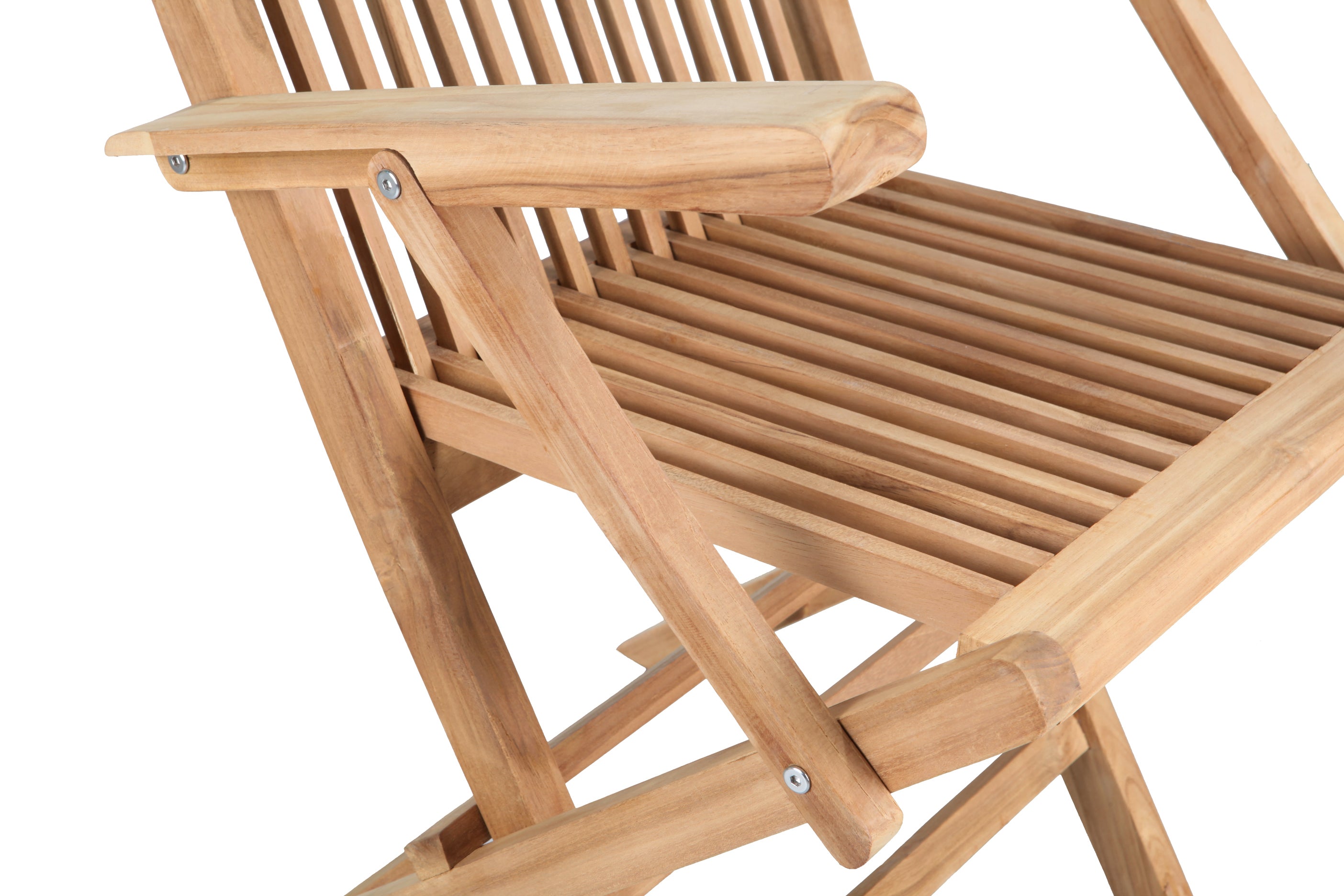 SALENTO - Ensemble de Chaises Pliantes avec Accoudoirs en Teck