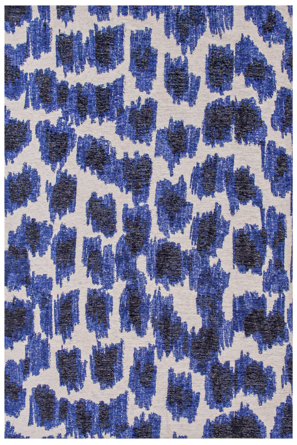 TAPIS - COLLECTION IKAT FEATHER - DESIGN SUMMER BLUE
