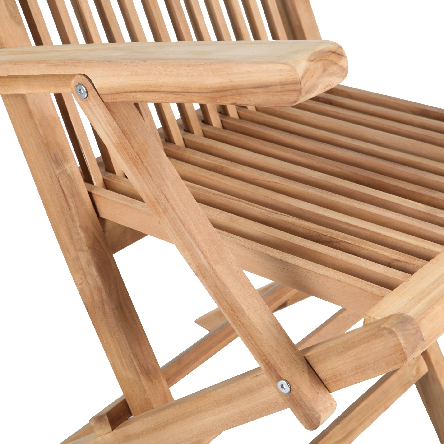 SALENTO - Ensemble de Chaises Pliantes avec Accoudoirs en Teck