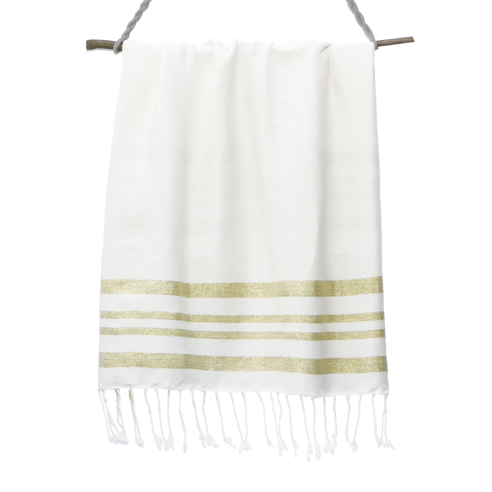 HAMPTONS - Fouta nido de abeja - Lúrex