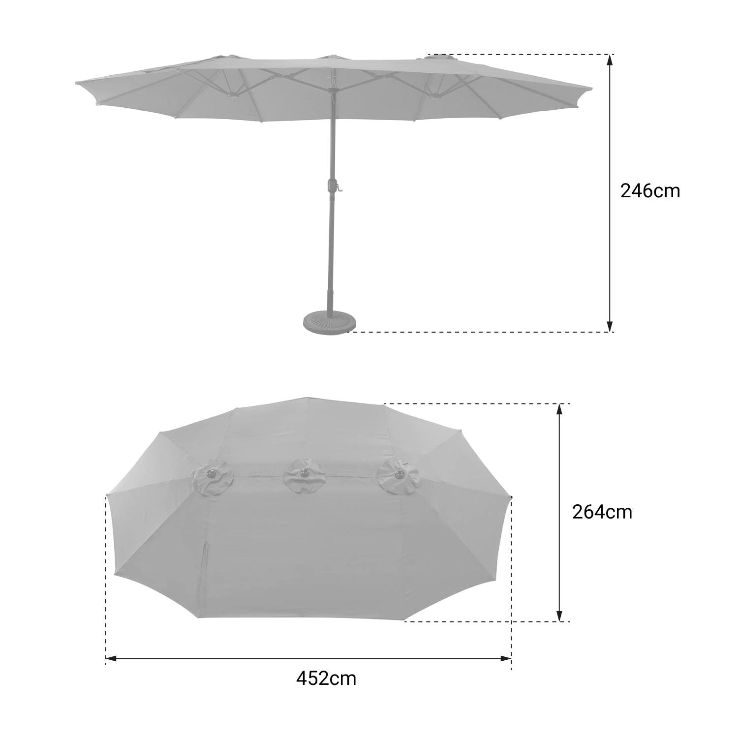 HAPUNA - Parasol Double 4M60