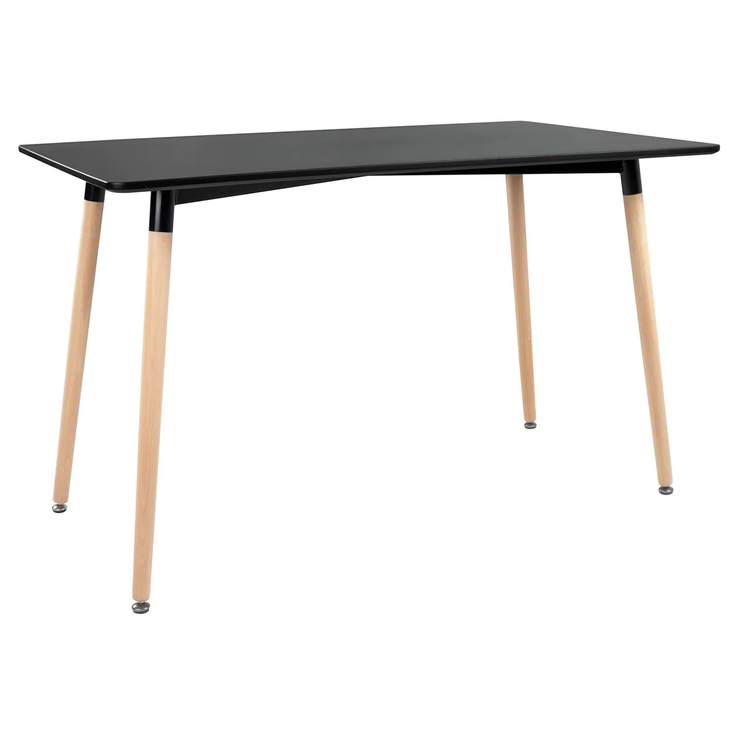 SENJA - Conjunto de Mesa Retangular 120 x 70 CM e 4 Cadeiras Escandinavas