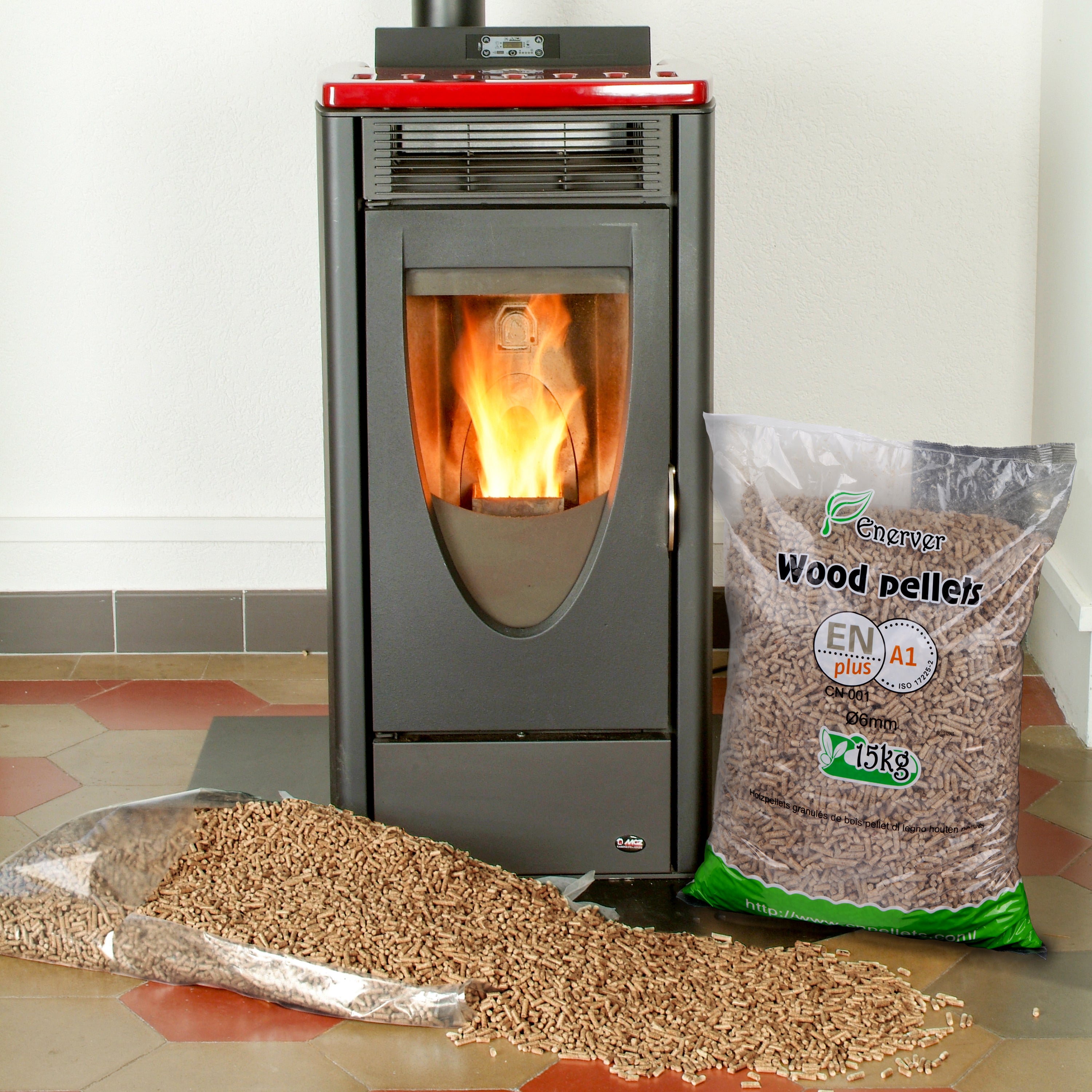 WOOD PELLETS - GRANULÉS DE BOIS SAC 15 KG