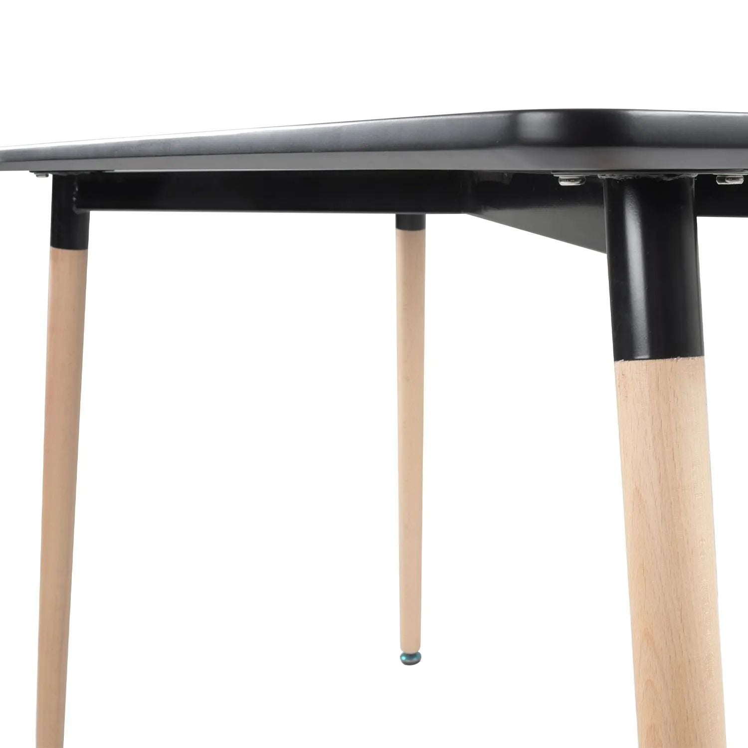 SENJA - Conjunto de Mesa Retangular 120 x 70 CM e 4 Cadeiras Escandinavas
