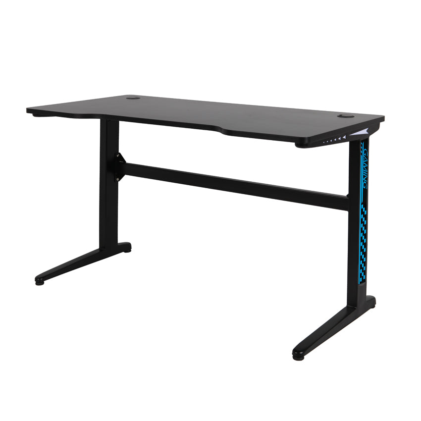 GHOST - Conjunto Cadeira e Mesa Gamer Led Reto