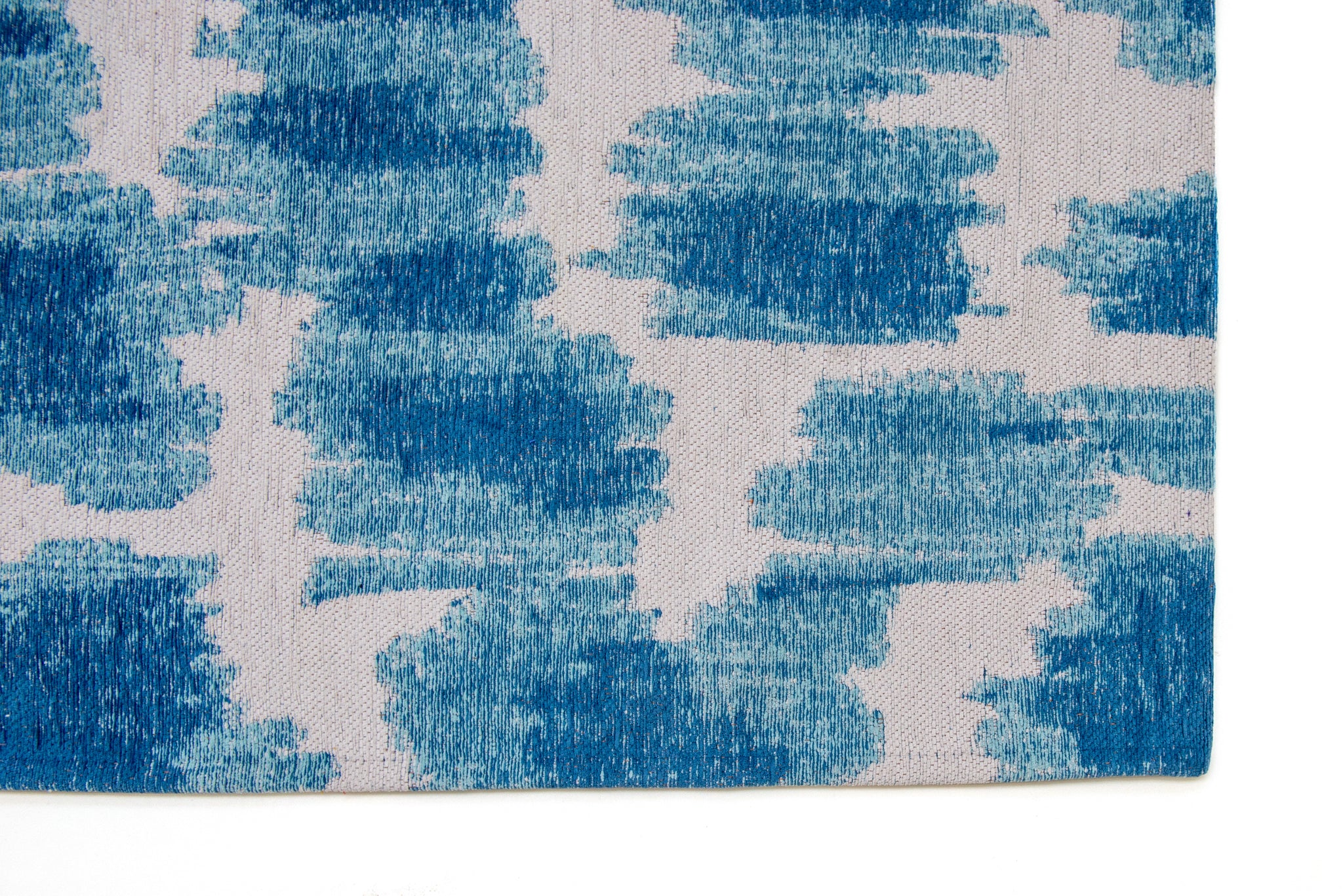 TAPIS - COLLECTION IKAT FEATHER - DESIGN SUMMER BLUE