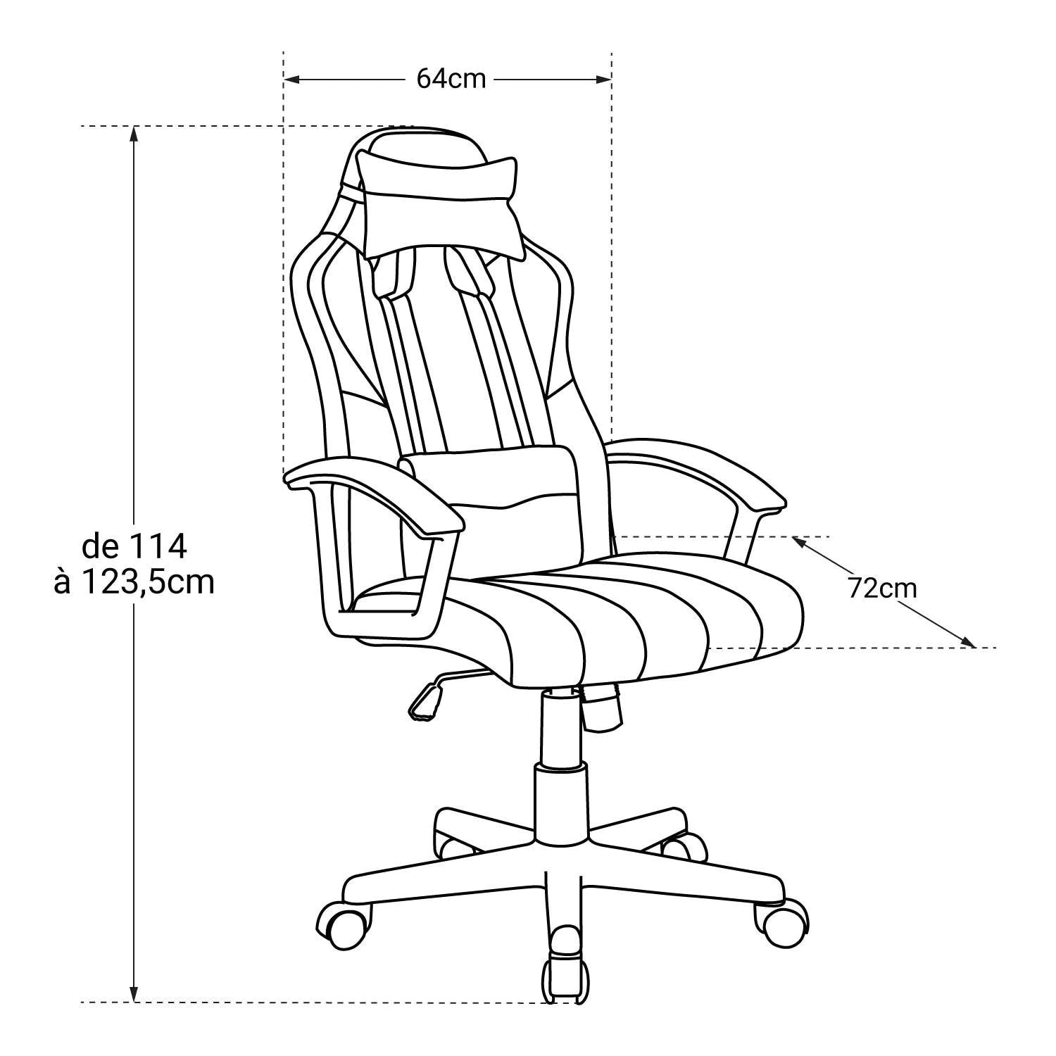 GHOST - Silla de oficina GAMER