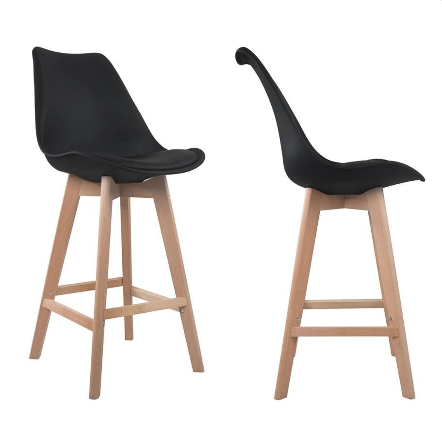 SENJA - Lot de 2 tabourets scandinaves